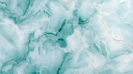 Naklejka premium Elegant green and white marble texture with smooth swirls, ideal for design and decoration, captured in natural light