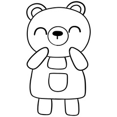 Bears in garden