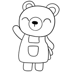 Bears in garden