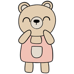 Fototapeta premium Bears in garden