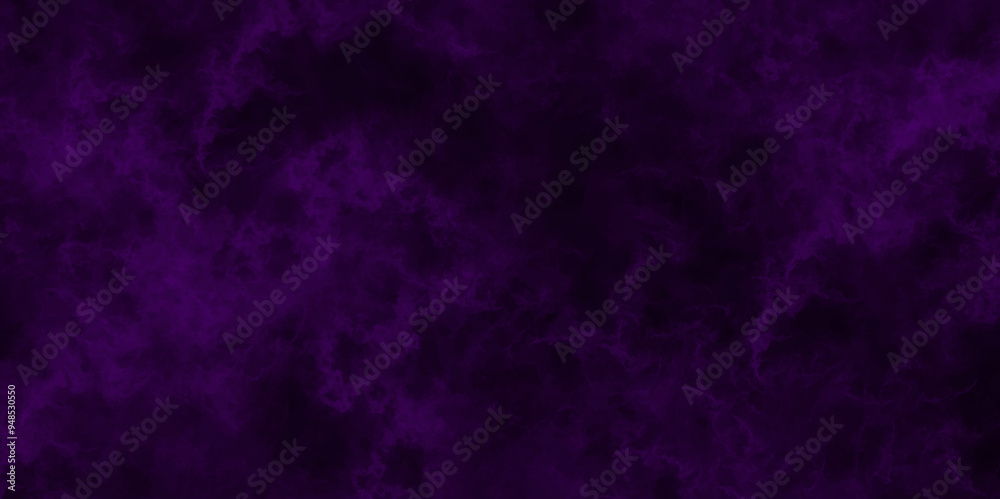Poster dark purple smoke swirls effect vector background. abstract grunge and vapor texture background. vio