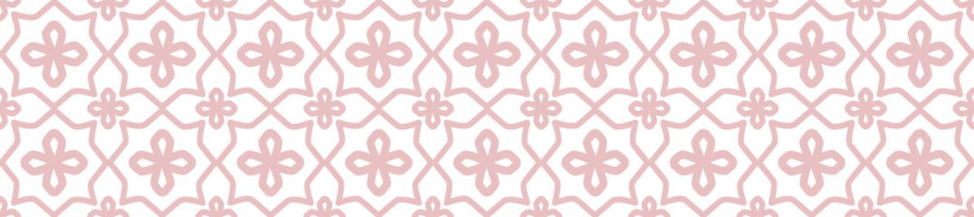 azulejo geometrico blanco con rosa