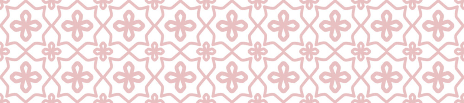 azulejo geometrico blanco con rosa