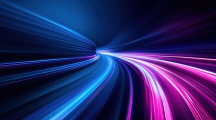 Abstract Light Trails: A Visual Representation of Speed and Motion