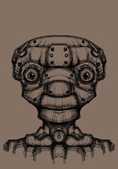 Alien creature, sketch - digital painting © Cubitron