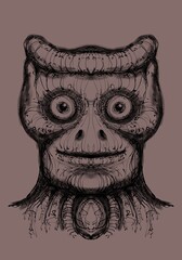 Alien creature, sketch - digital painting © Cubitron