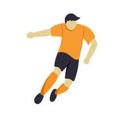 Soccer Pose Illustration