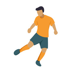 Soccer Pose Illustration