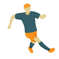 Soccer Pose Illustration