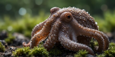 Close-up of an Octopus in its Natural Habitat.
