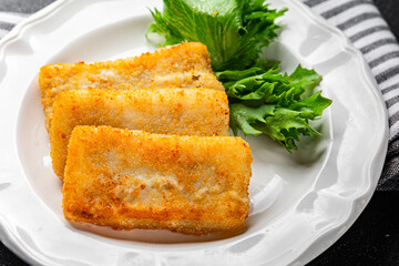 fish sticks fresh meal food snack on the table copy space food background 