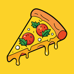 Mouthwatering Pizza Slice Design