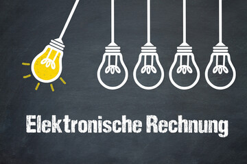 Fototapeta premium Elektronische Rechnung 
