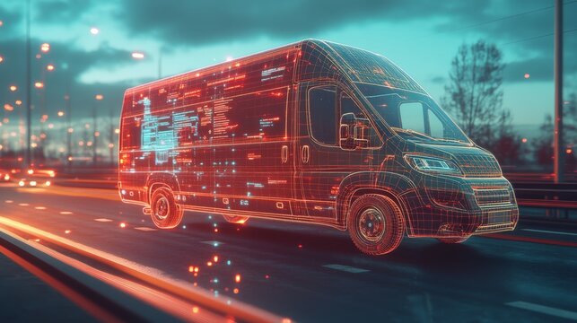 Discover the transformative impact of selfdriving vans, which are controlled through GPS tracking operated by a convenient smartphone app, on the landscape of urban package delivery and logistics