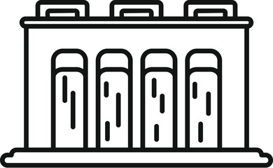Hydroelectric power plant generating clean energy from water resources using turbines and generators