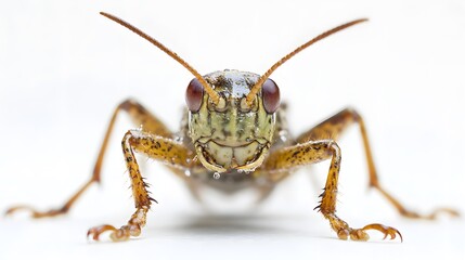 Naklejka premium close up insect on white background