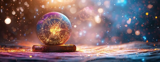 Mystical business advice, on elegant Western Astrology theme background, Aura Reading design