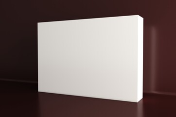 3D exhibition wall. White blank promotion. White empty geometric square. Presentation event room display. Blank wall.	

