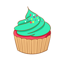 Party and Sweet Food Cupcake