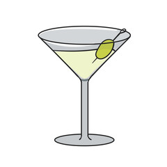 Hand Drawn Cocktail