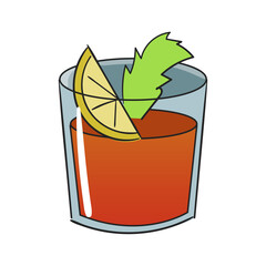 Hand Drawn Cocktail