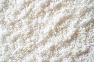 Fototapeta premium top view of white rice