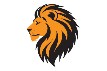 lion head silhouette vector illustration