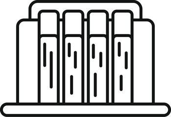 Bookshelf holding stack of books providing knowledge, education and development concept