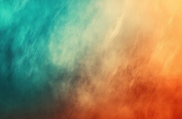 A soft gradient background with vibrant colors of teal, orange and brown