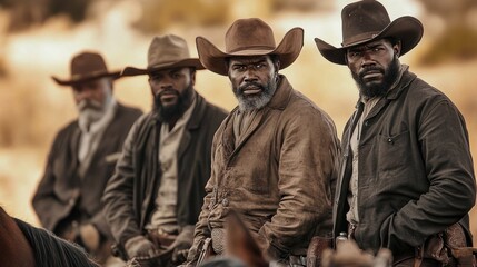 Obraz premium african american cowboys in america.