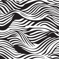 Modern seamless pattern with abstract waves