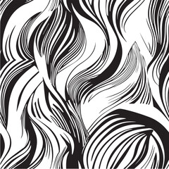 Fototapeta premium Modern seamless pattern with abstract waves