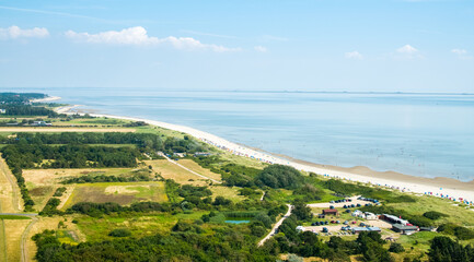 Föhr Island in Northern Germany from the air