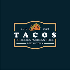 Vector Tacos logo collection, Mexican food Branding, fast food