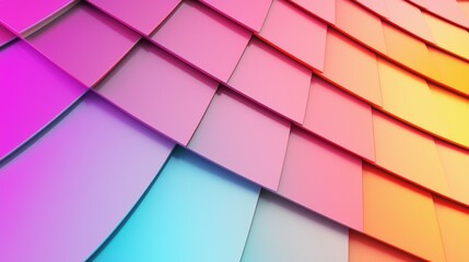 Fototapeta premium Bright neon color palette, bold and eye-catching tones, futuristic swatch, isolated on white background