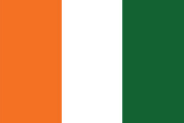 Cote d'ivoire Sign, Cote d'ivoire Flag, National Flag of Cote d'ivoire, Republic of Cote d'ivoire