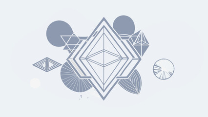 Vibrant geometric shapes with a modern twist