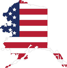 Alaska Flag, Alaska Map with Flag, Country Map, Alaska Map with Flag, Nation Flag Alaska, America Map
