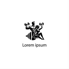 Obraz premium Gym Fitness Logo Design