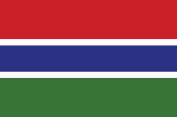 National Flag of Gambia, Gambia Flag, Gambia sign