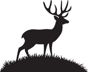 silhouette of a deer