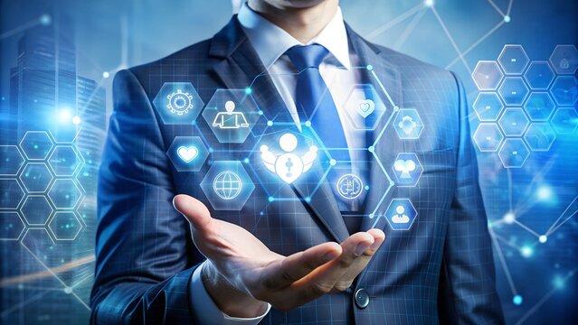 Business Tech: Future of Work & Innovation HD Visual