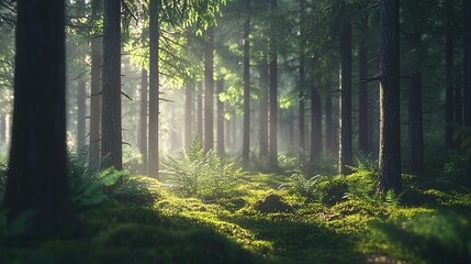 Obraz premium Forest of calm and relaxation