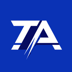 Minimalist TA Logo for Web Traffic Agency - Vector Design