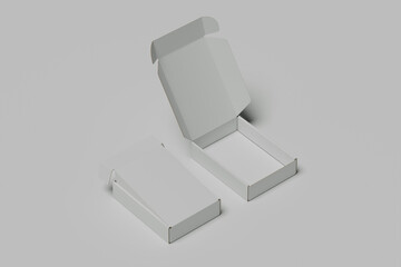 Opened mailer box mockup