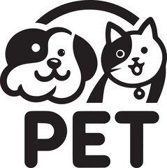 vector pet logo design 