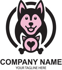 vector pet logo design 