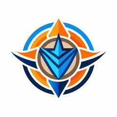 Modern Logo Design - White Background Vector Illustration