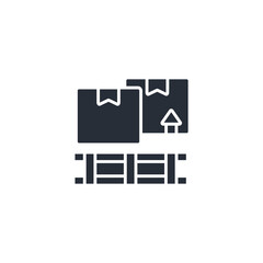 Pallet icon. vector.Editable stroke.linear style sign for use web design,logo.Symbol illustration.