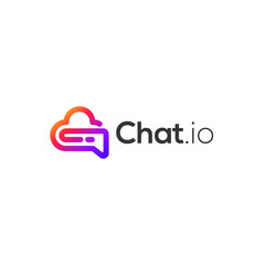 Chat.io Modern Logo Vector